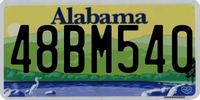 AL license plate 48BM540
