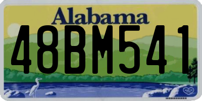 AL license plate 48BM541