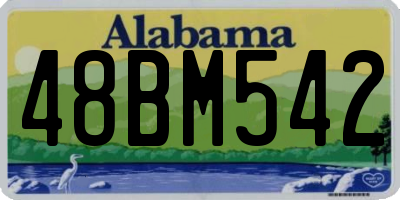 AL license plate 48BM542