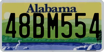 AL license plate 48BM554