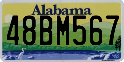 AL license plate 48BM567
