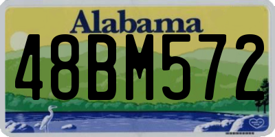 AL license plate 48BM572