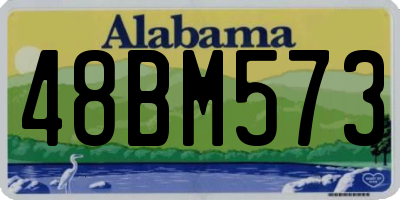 AL license plate 48BM573