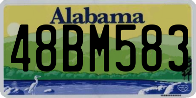 AL license plate 48BM583