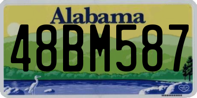 AL license plate 48BM587