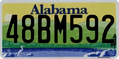 AL license plate 48BM592