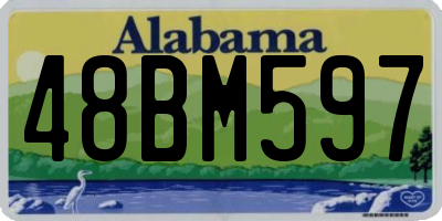 AL license plate 48BM597