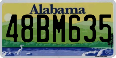 AL license plate 48BM635