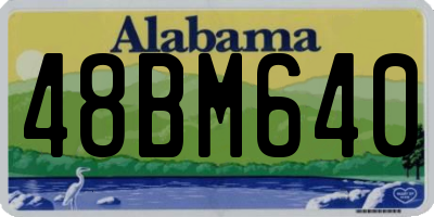 AL license plate 48BM640