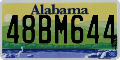 AL license plate 48BM644