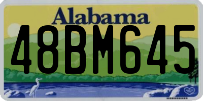 AL license plate 48BM645