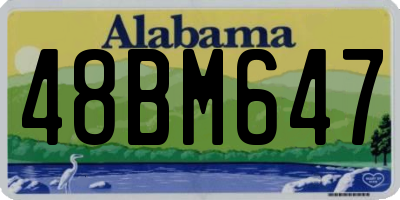 AL license plate 48BM647