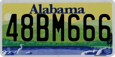 AL license plate 48BM666
