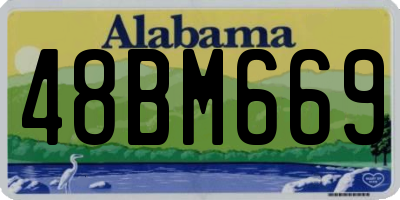 AL license plate 48BM669
