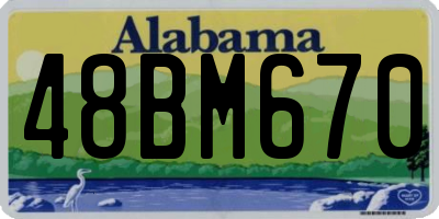 AL license plate 48BM670