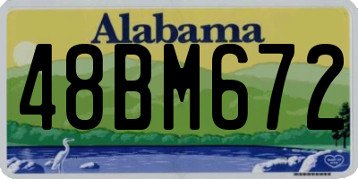 AL license plate 48BM672