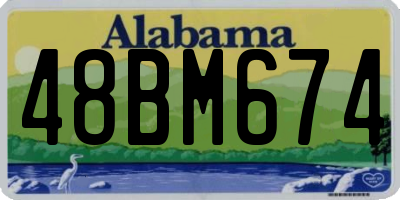 AL license plate 48BM674