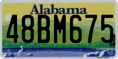 AL license plate 48BM675