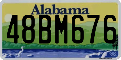 AL license plate 48BM676
