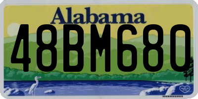 AL license plate 48BM680