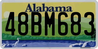 AL license plate 48BM683