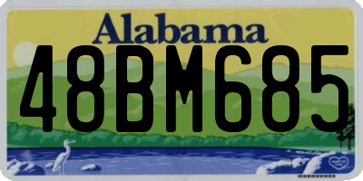 AL license plate 48BM685