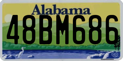 AL license plate 48BM686