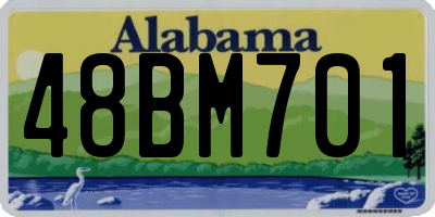 AL license plate 48BM701