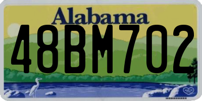 AL license plate 48BM702