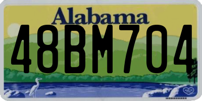 AL license plate 48BM704