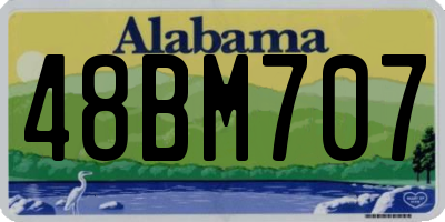 AL license plate 48BM707