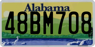 AL license plate 48BM708