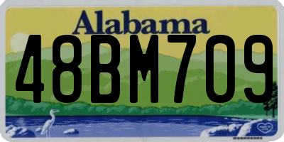 AL license plate 48BM709
