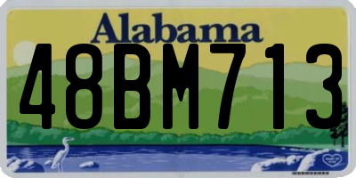 AL license plate 48BM713