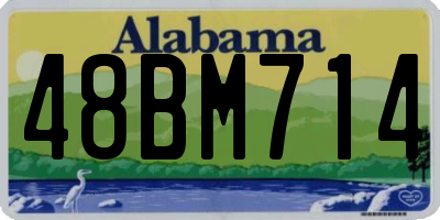 AL license plate 48BM714