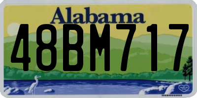 AL license plate 48BM717