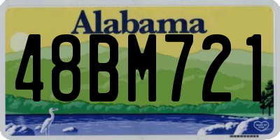 AL license plate 48BM721