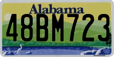 AL license plate 48BM723