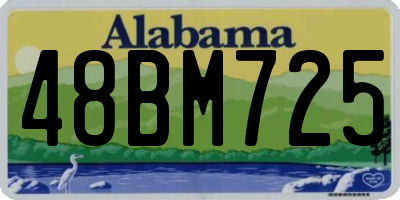 AL license plate 48BM725
