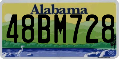 AL license plate 48BM728