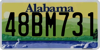AL license plate 48BM731