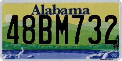 AL license plate 48BM732