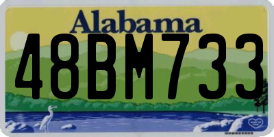 AL license plate 48BM733
