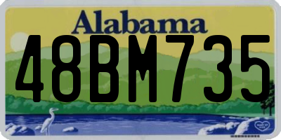 AL license plate 48BM735