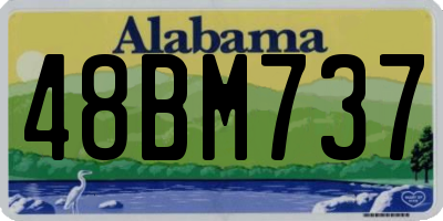 AL license plate 48BM737