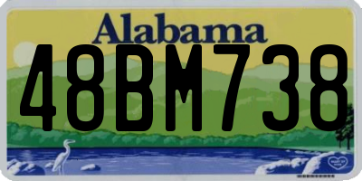 AL license plate 48BM738