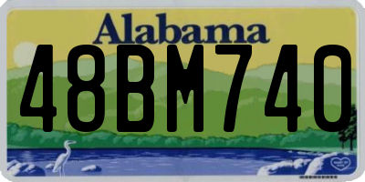 AL license plate 48BM740