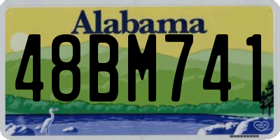 AL license plate 48BM741