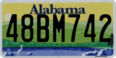 AL license plate 48BM742