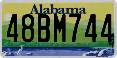 AL license plate 48BM744